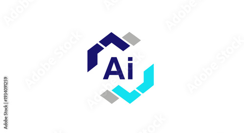 Abstract Geometric Design for AI, Technology and Future Innovations, Modern Branding