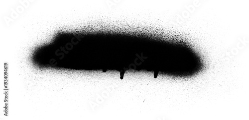 Foto Black Spray Paint Drip Texture