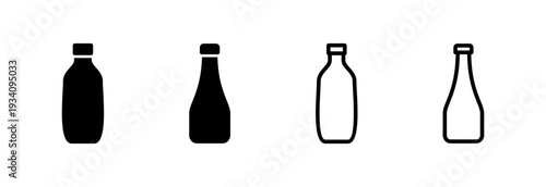 Bottle icon vector illustration. bottle sign and symbol