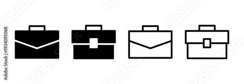 Briefcase icon vector illustration. suitcase sign and symbol. luggage symbol.