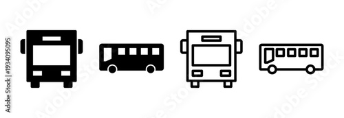 Bus icon vector illustration. bus sign and symbol. transport symbol