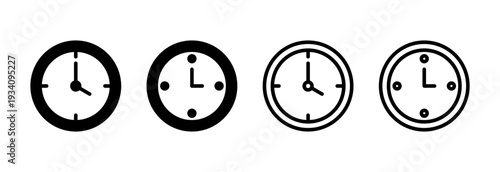 Clock icon vector illustration. Time sign and symbol. watch icon