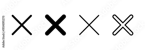 Close icon vector illustration. Delete sign and symbol. cross sign