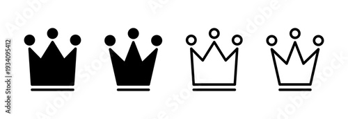 Crown icon vector illustration. crown sign and symbol