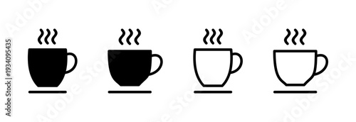 coffee cup icon vector illustration. cup a coffee sign and symbol