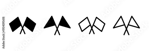 Flag icon vector illustration. Gps location pin map. Location marker symbol.