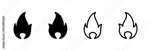 Fire icon vector illustration. fire sign and symbol