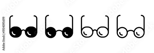 Glasses icon vector illustration. Glasses sign and symbol