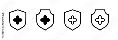 Health insurance icon vector illustration. Insurance document sign and symbol