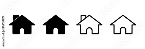 Home icon vector illustration. House sign and symbol