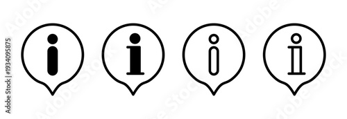 Information sign icon vector illustration. about us sign and symbol. question mark icon