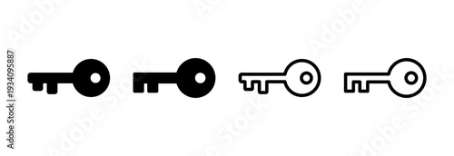 Key icon vector illustration. Key sign and symbol.