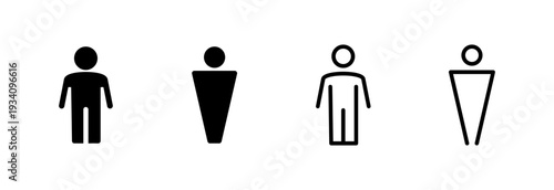 Man icon vector illustration. male sign and symbol. human symbol