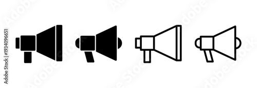 Megaphone icon vector illustration. Loudspeaker sign and symbol