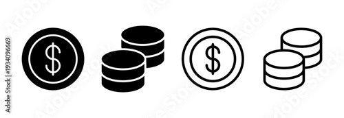 Money icon vector illustration. Money sign and symbol
