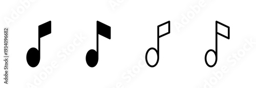 Music icon vector illustration. note music sign and symbol