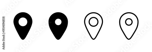 Pin icon vector illustration. Location sign and symbol. destination icon. map pin