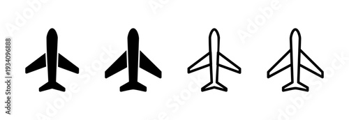 Plane icon vector illustration. Airplane sign and symbol. Flight transport symbol. Travel sign. aeroplane