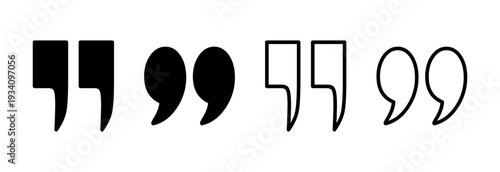 Quote icon vector illustration. Quotation mark sign and symbol