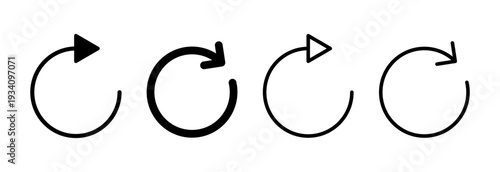 Refresh icon vector illustration. Reload sign and symbol. Update icon.