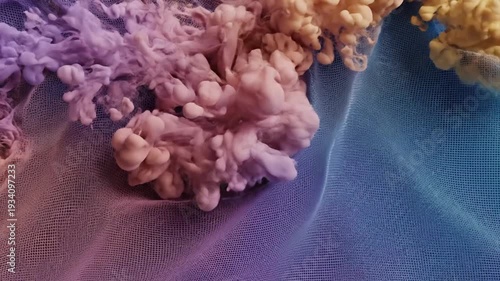 Wallpaper Mural Vibrant blue purple orange gradient with textured detail and glowing center Torontodigital.ca