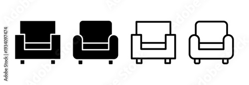 Sofa icon vector illustration. sofa sign and symbol. furniture icon