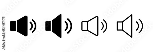 Speaker icon vector illustration. volume sign and symbol. loudspeaker icon. sound symbol