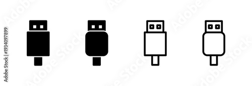 Usb icon vector illustration. Flash disk sign and symbol. flash drive sign.