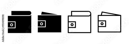 Wallet icon vector illustration. wallet sign and symbol