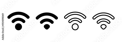 Wifi icon vector illustration. signal sign and symbol. Wireless  icon