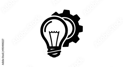 Conceptual illustration of innovation and technological progress, symbol of creative solutions