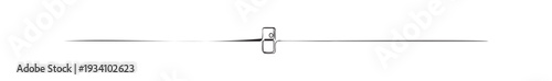 Minimalist black line divider with a subtle vertical object, perfect for modern graphic compositions or contemporary visual branding assets.