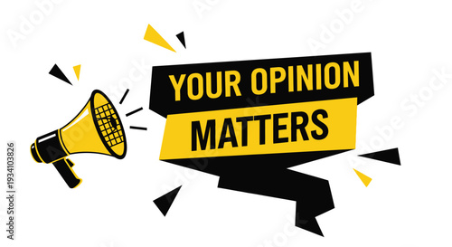 A graphic design conveying the message that your thoughts are important and valued