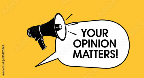 A graphic illustration highlighting the importance of sharing opinions and thoughts