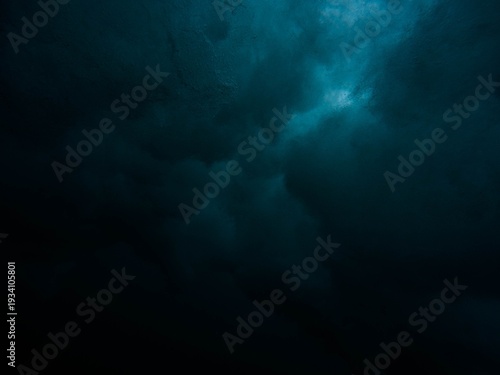 Dark Teal Moody Clouds Background