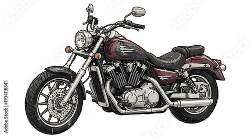 Classic Cruiser Motorcycle