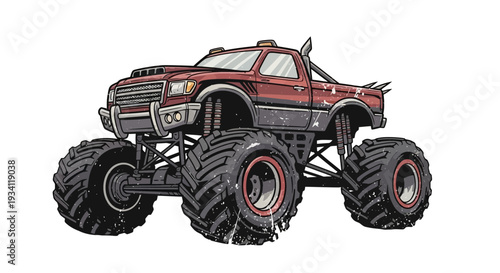 Monster Truck Illustration