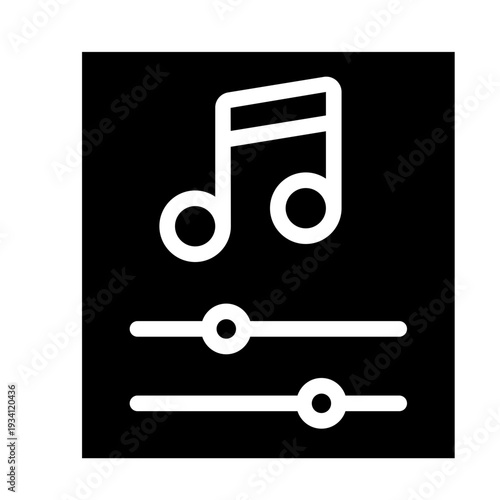 Audio Settings Solid Icon