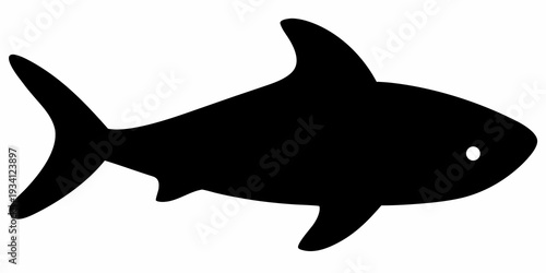 Shark Silhouette Vector Illustration