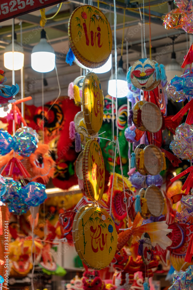 Fototapeta premium Seasonal lantern toys for Mid-Autumn