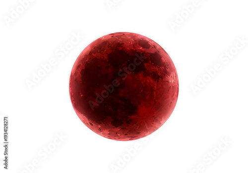 Mysterious full red moon vector for halloween background