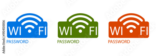 Wifi zone signal for free password vector and icon logo sticker. Sign symbol router for wave wlan fi and set round signage. Wifi network area for free public access and password wi-fi web