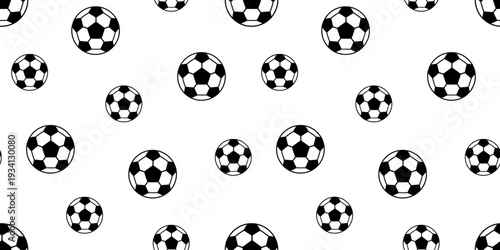 Soccer ball pattern seamless football american with texture boy sport. Vector design doodle and print border cute with hexagon bg world cup. Kids soccer wallpaper and net seamless world.