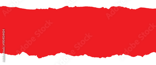 Red textured background with irregular edges