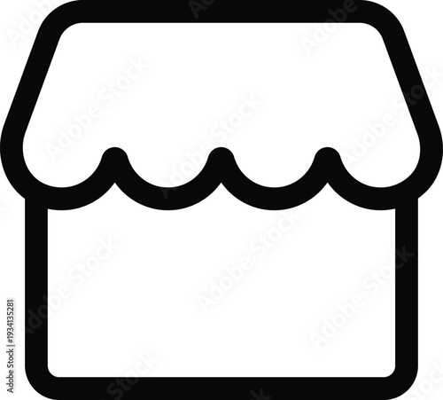 Simple storefront building for local business