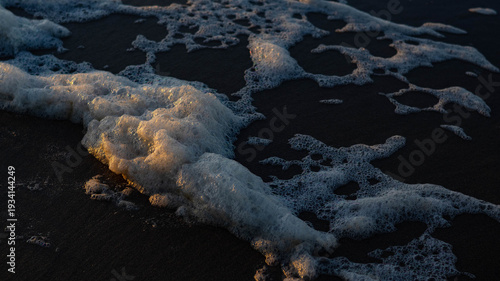 Foam from the waves, Atlantic Ocean shore