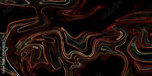 Vector mesmerizing abstract display of swirling, incandescent forms, a captivating display of color and motion.