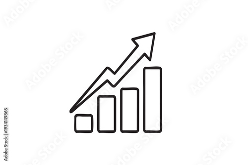 Growth Bar Chart Icon with Upward Arrow Representing Business Progress, Finance, and Data Analysis Vector Illustration Free Download Growth Bar Chart Icon with Upward Arrow Representing Business Progress, Finance, and Data Analysis Vector Illustration - GFXLoad