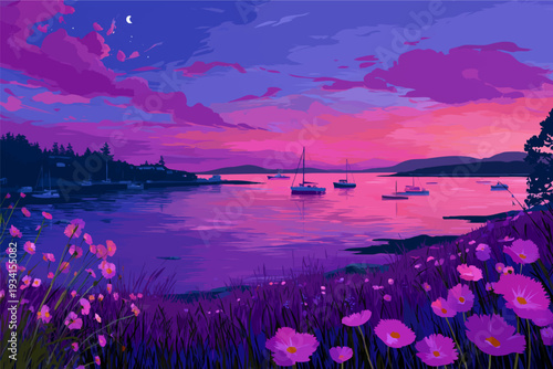 Purple landscape 