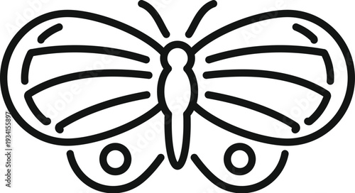 Stylized butterfly icon representing nature, freedom, and transformation